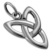 Small Trinity Knot Silver Pendant, pn592